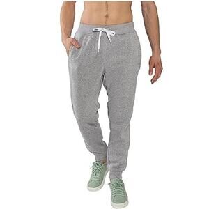 Southpole Men's Jogger Sweatpants Size L Gray Fleece Lined Drawstring Pocket‎